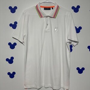 Psycho Bunny White  Polo Shirt Classic Style